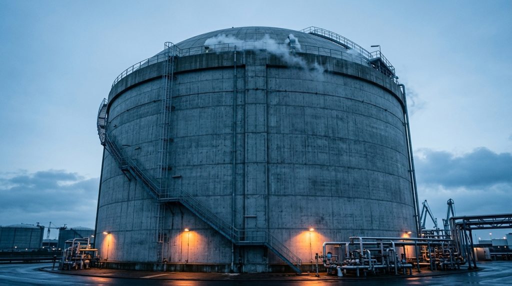 um-gigantesco-tanque-criogenico-de-gnl-armazena-180-milhoes-de-litros-usando-paredes-preparadas-para-suportar-–162-°c