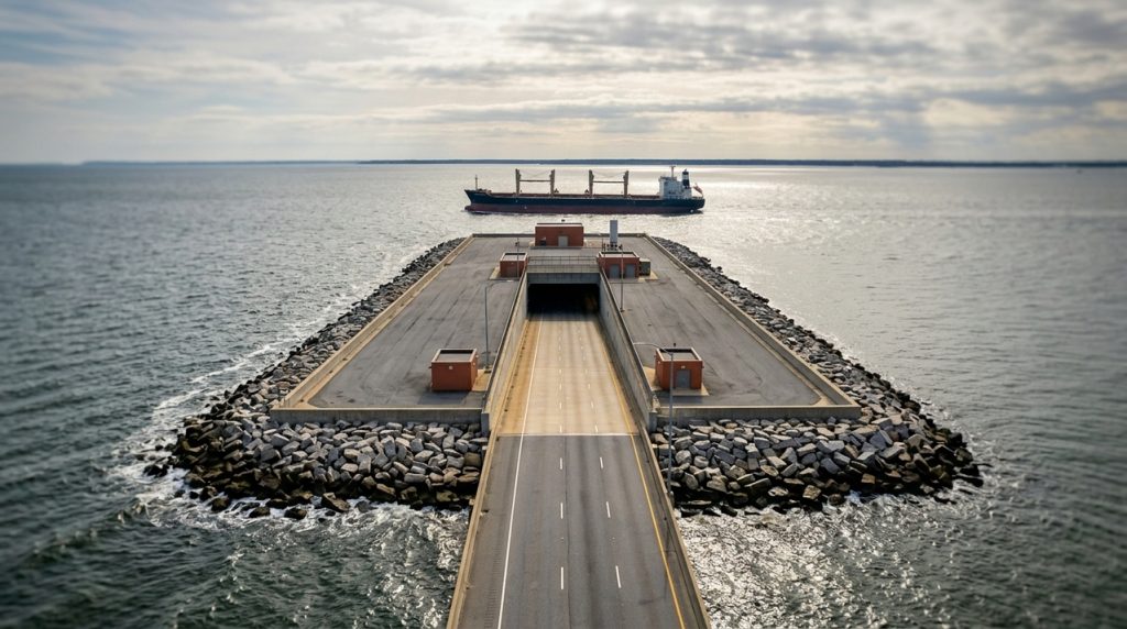 uma-estrada-de-37-quilometros-cruza-a-entrada-da-baia-de-chesapeake-por-pontes-e-mergulha-em-tuneis-sob-navios-gigantes