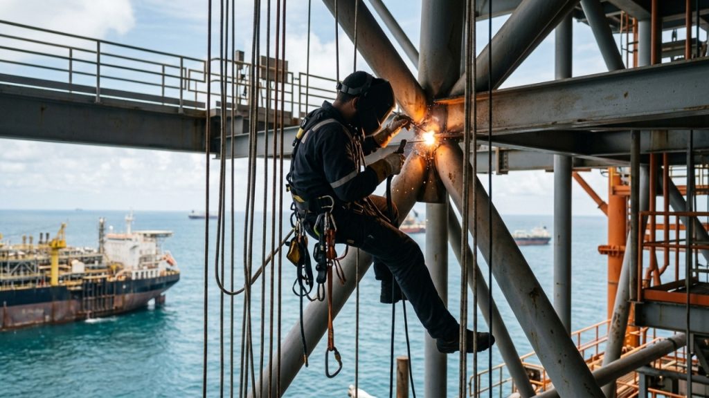 a-profissao-que-combina-soldagem,-tecnicas-de-escalada-e-trabalho-em-altura
