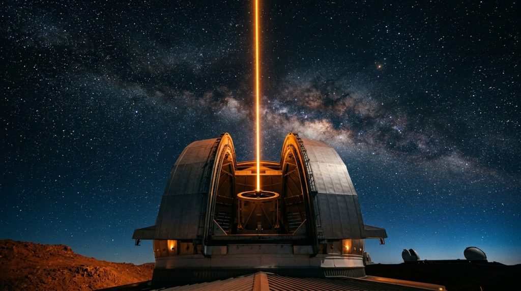 um-gigantesco-telescopio-instalado-no-topo-de-uma-montanha-utiliza-espelhos-adaptativos-para-corrigir-a-turbulencia-da-atmosfera-em-tempo-real